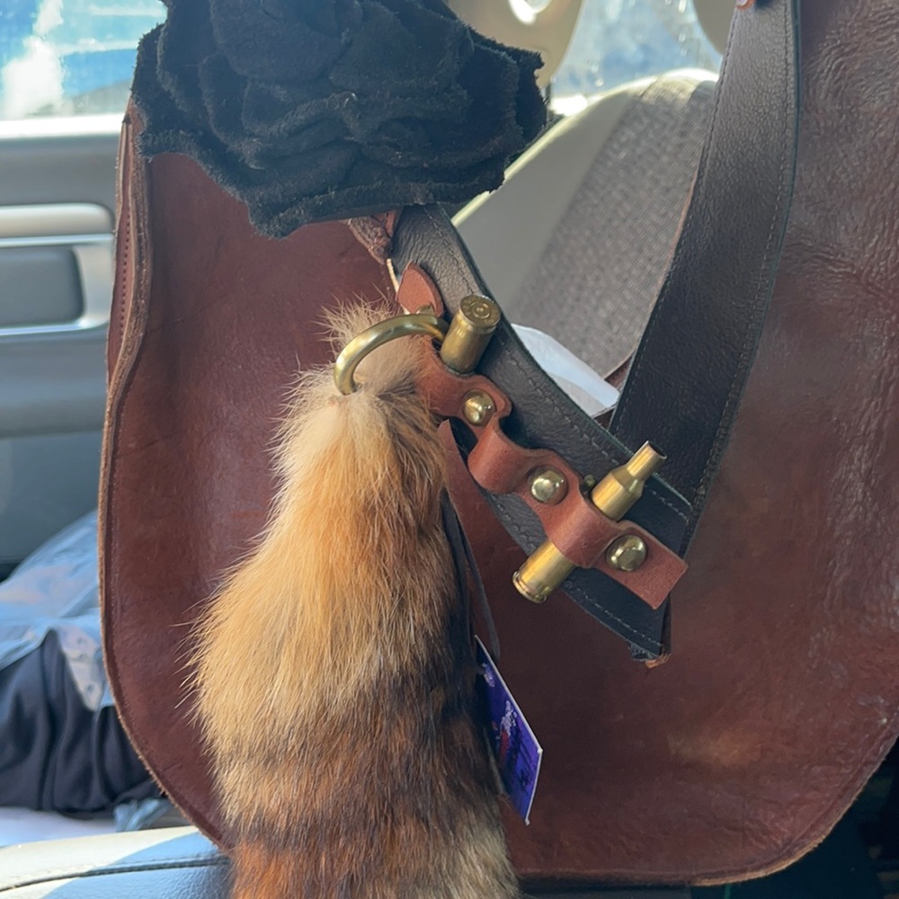 The Rowdy Rose ammo strap leather shoulder bag purse